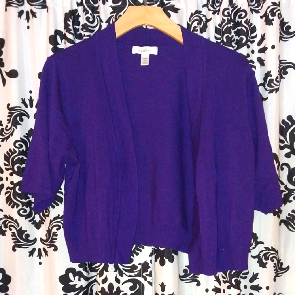 Dress Barn Deep Purple Women's Cardigan
